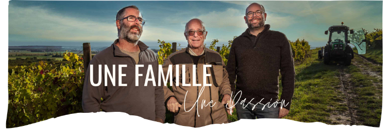 La famille Lelièvre dans les vignes de Lucey